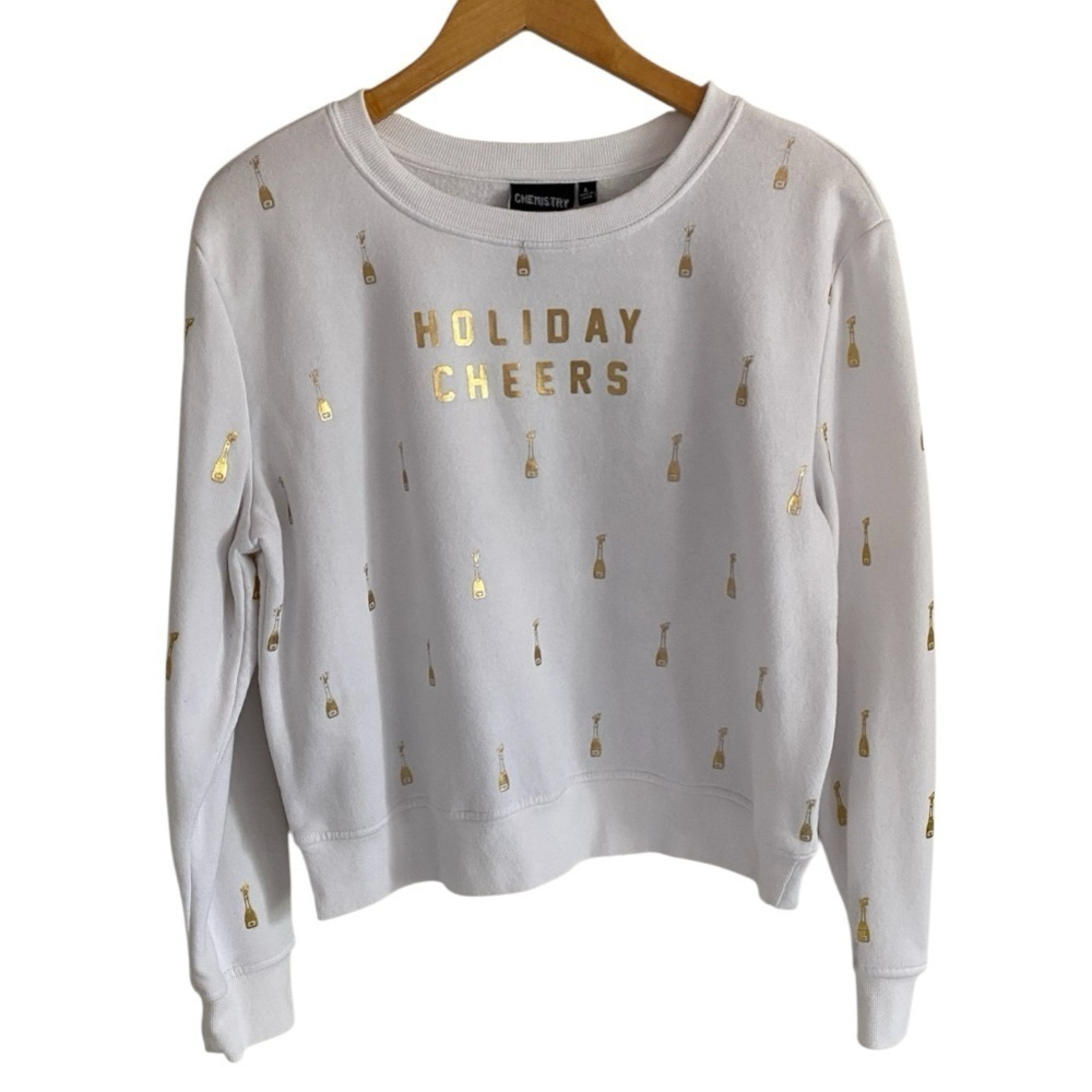 Chemistry White Holiday Sweatshirt